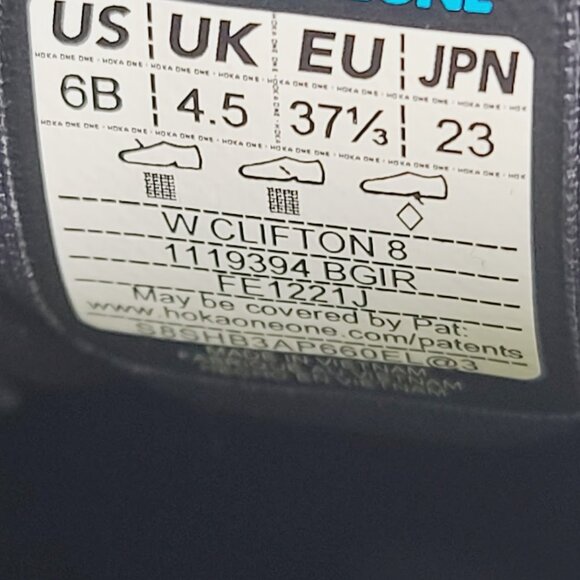 Hoka One One Women's Pink Lime Clifton 8 Mesh Athletic Running Shoes Size 6B - Picture 6 of 7